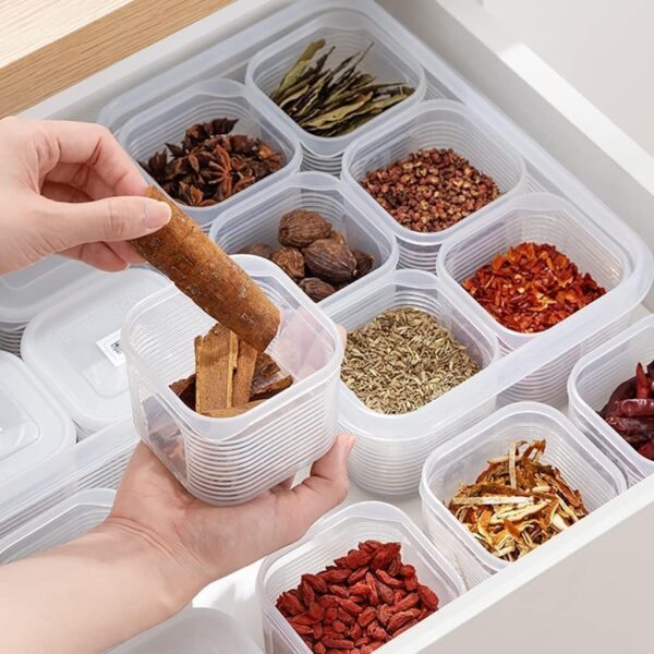 1777490396_6-Small-1-Large-Kitchen-Storage-Box-with-Lid-–-Multi-Compartment-Snack-Food-Organizer-Tray-for-Dry-Fruits-Nuts-Snacks-Kitchen-Essentials-Fridge-Freezer-Storage-Container-Set.jpg 6 Small + 1 Large Kitchen Storage Box with Lid – Multi-Compartment Snack & Food Organizer Tray for Dry Fruits, Nuts, Snacks & Kitchen Essentials | Fridge & Freezer Storage Container Set.