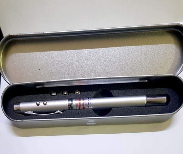 DFS 5 In 1 Multipurpose Antenna Pen With Torch, Laser, Pointer, Magnet, And Pen - A Perfect Corporate Gift (Gift Box) (Cells Included)