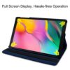 M Cart 360 Degree Rotating Leather Stand Case Cover for Samsung Galaxy Tab A 10.1 Cover Model SM-T510 (Wi-Fi) SM-T515 (LTE) SM-T517 2019 Release - Midnight Blue