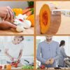 Pocket Knife, Kitchen Knife Peeler Portable Knife for Fruit 2 in 1 Knife and Peeler for Kitchen Travel Knife with case Stainless Steel Bled Pack of 1 (2 in 1)