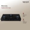 Beyond Appliances Auriga Pro 3 Full Brass Burner Smart Gas Stove I Auto Ignition I Digital Timer I Flame Failure Device I Toughened Glass I ISI Certified, LPG & PNG Compatible, PAN India Service