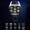 The Difference Solar Lights Outdoor Motion Sensor - 77LED Spotlight Solar Lights Outdoor IP66 Waterproof, Solar Security Lights (Camera Type Solar Light)(Plastic)