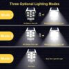 The Difference Solar Lights Outdoor Motion Sensor - 77LED Spotlight Solar Lights Outdoor IP66 Waterproof, Solar Security Lights (Camera Type Solar Light)(Plastic)