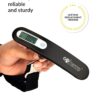 GoTrippin by Destinio Weight Machine for Luggage - 50 kg capacity, Steel body, Lifetime replacement - Digital Portable Electronic Luggage Weighing Scale for home, travel, flights, bags (Dark Gray)