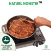 The Indus Valley Super Smooth Cast Iron Kadai | Medium, 25.4cm/10 inch, 2.5Ltr, 2.4kg | Nonstick, Pre-Seasoned Kadhai, 100% Pure & Toxin-Free, No Chemical Coating
