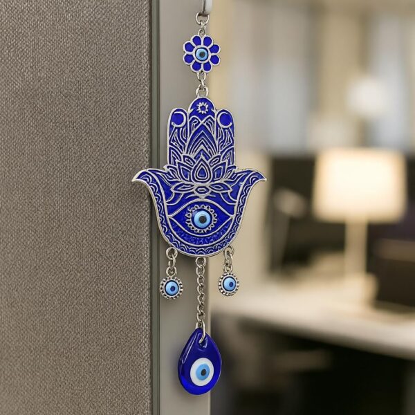 1777517054_Humsa-Hand-Metal-Evil-Eye-Hanging-for-Car-Mirror-Hanging-Protection-Good-Luck-Charm-and-Prosperity-at-Office-and-Home-Decor-Wall-Hanging-9-inch.jpg Humsa Hand Metal Evil Eye Hanging for Car Mirror Hanging Protection | Good Luck Charm and Prosperity at Office and Home Decor Wall Hanging (9 inch.)