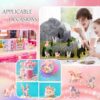 12 Pcs Lovely Flying Horse Unicorn Model Miniature Figurines Animals Model Fairy Garden Miniature Moss Landscape Cake Topper DIY Terrarium Crafts Ornament Accessories for Home Decoration
