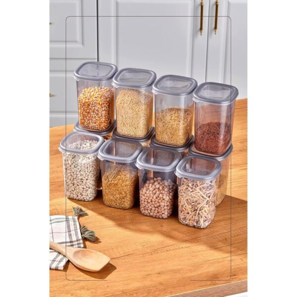 1777542912_Airtight-Kitchen-Storage-Containers-Set-1200-ML-Transparent-Food-Storage-Box-for-Pulses-Grains-Cereals-Dry-Fruits-Leak-Resistant-BPA-Free-Freezer-Safe-Stackable-Containers-6.jpg Airtight Kitchen Storage Containers Set | 1200 ML Transparent Food Storage Box for Pulses, Grains, Cereals, Dry Fruits | Leak Resistant, BPA-Free, Freezer Safe, Stackable Containers (6)