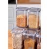 1777542913_Airtight-Kitchen-Storage-Containers-Set-1200-ML-Transparent-Food-Storage-Box-for-Pulses-Grains-Cereals-Dry-Fruits-Leak-Resistant-BPA-Free-Freezer-Safe-Stackable-Containers-6.jpg Airtight Kitchen Storage Containers Set | 1200 ML Transparent Food Storage Box for Pulses, Grains, Cereals, Dry Fruits | Leak Resistant, BPA-Free, Freezer Safe, Stackable Containers (6)