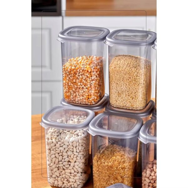 1777542913_Airtight-Kitchen-Storage-Containers-Set-1200-ML-Transparent-Food-Storage-Box-for-Pulses-Grains-Cereals-Dry-Fruits-Leak-Resistant-BPA-Free-Freezer-Safe-Stackable-Containers-6.jpg Airtight Kitchen Storage Containers Set | 1200 ML Transparent Food Storage Box for Pulses, Grains, Cereals, Dry Fruits | Leak Resistant, BPA-Free, Freezer Safe, Stackable Containers (6)
