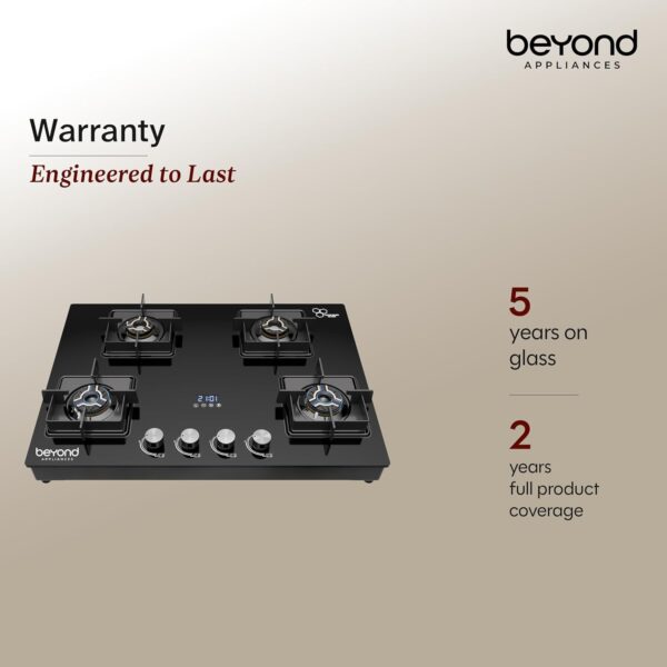 1777546692_Beyond-Appliances-Solaria-4-Full-Brass-Burner-Smart-Gas-Stove-Auto-Ignition-Digital-Timer-Flame-Failure-Device-Toughened-Glass-ISI-Certified-LPG-PNG-Compatible-Cooktop-PAN-India-Service.jpg Beyond Appliances Solaria 4 Full Brass Burner Smart Gas Stove Auto Ignition | Digital Timer | Flame Failure Device | Toughened Glass | ISI Certified | LPG & PNG Compatible Cooktop | PAN India Service