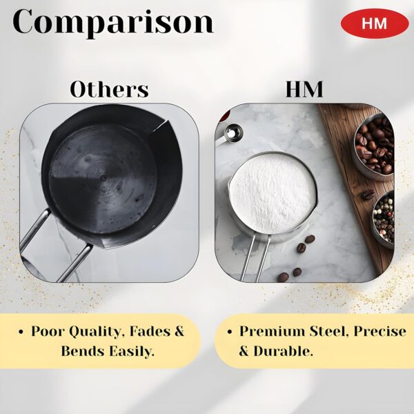 1777562062_HM-Stainless-Steel-Measuring-Cups-and-Spoons-Combo-Set-Durable-Kitchen-Tools-for-Accurate-Cooking-Measurements-Ideal-for-Dry-Liquid-Ingredients-Kitchen-Baking-Essentials.jpg HM Stainless Steel Measuring Cups and Spoons Combo Set | Durable Kitchen Tools for Accurate Cooking Measurements, Ideal for Dry & Liquid Ingredients | Kitchen Baking Essentials
