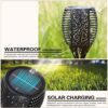 XERGY Solar Lights Outdoor Waterproof Dancing Fire Mashaal Flame Torch 96 Led 2200 Mah Battery Lantern Landscape Lighting Dusk to Dawn Auto On/Off Security Torches (Pack of 2) - Abs, Polycarbonate