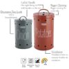 HAZEL Onion Potato Storage Container Set | Kitchen Storage Canisters with Lid | Airtight Leak Proof Steel Jar (Set of 2)