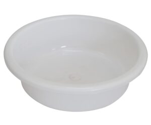 Kuber Industries Multiuses Unbreakable Plastic Knead Dough Basket/Basin Bowl For Home & Kitchen 6 Ltr (White)