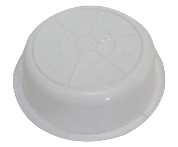 Kuber Industries Multiuses Unbreakable Plastic Knead Dough Basket/Basin Bowl For Home & Kitchen 6 Ltr (White)