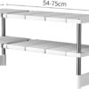Luteti Under Sink Kitchen Rack, Under Sink Organizer,Under Sink Storage Rack,2 Tier Expandable Cabinet Shelf Organizer Rack with Removable Panels for Kitchen Bathroom Storage