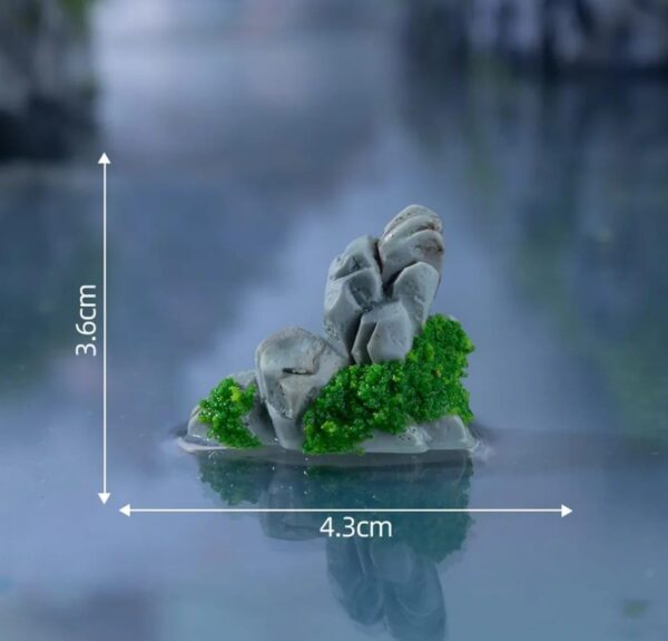 VRB Dec 7 Pcs Miniature Showpiece Set for Home Decor,Car Dashboard,Valentine,Living Room,Gifts Figurines,Cake Decoration Items,Figurines for Home Decor. (7 Pcs Ancient Garden Miniature)
