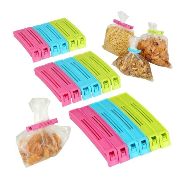 18 Pcs X 2 36 Pcs Kitchen Storage Clips for 18 Pcs X 2 36 Pcs Kitchen Storage Clips for Packet Sealing Reusable Vacuum Sealer for Plastic Pouch Food Packet Sealer Clip Multipurpose Snack Bag Food Clips Multicolor Set