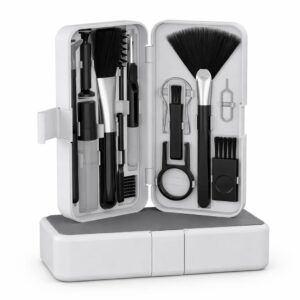 18 in 1 Electronics Smart Gadget Cleaning Kit with Storage 18 in 1 Electronics Smart Gadget Cleaning Kit with Storage Case, Dust Brushes, Small Detail Brushes, Cleaning Metal Tip, Tweezers and Spray Bottle