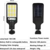 180W Led Solar Street Light Outdoor,10000LM IP65 Waterproof Solar Security Flood Lights Outdoor Motion Sensor, Wired Security Solar Powered Flood Lights for Indoor, Outside (Pack of 2)