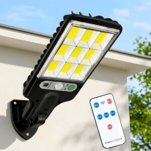 180w Led Solar Street Light Outdoor,10000lm Ip65 Waterproof Security Flood 180w Led Solar Street Light Outdoor,10000lm Ip65 Waterproof Security Flood Lights Outdoor Motion Sensor, Wired Security Solar Powered Light for Decor Indoor, Outside, Yard, Garden, Gate (1)