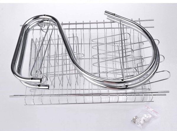 2-Layer-Chrome-Coated-Kitchen-Dish-Drainer-Organize-Storage-Rack-Plate-Cutlery-Utensil-Fruits-and-Vegetable-Drying-Drain-and-Storage-Stand-SilverChrome-Coted.jpg 2 Layer Chrome Coated Kitchen Dish Drainer Organize Storage Rack - Plate, Cutlery Utensil, Fruits and Vegetable Drying Drain and Storage Stand (Silver)(Chrome Coted)
