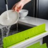 2 Pack 48 cm Silicone Sink Splash Guard 48 cm with Strong Suction Cups – Anti-Splash Water Barrier for Kitchen & Bathroom Sink, Flexible Silicone Flume Baffle for Countertop Protection (48 Cm)
