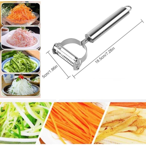 2 in 1 Multi-Functional Zoodles Peeler & Spiralizer | Vegetable Noodle Maker for Zucchini Noodles | Salad Cutter and Chopper Kitchen Gadget 2026
