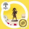 2.75-Inch Handmade Copper Hanuman Idol with Patina Antique Finish