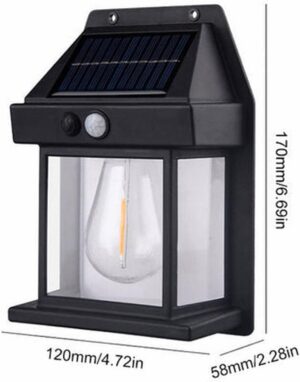 2024 Outdoor Solar Wall lamp, 3 Lighting Modes Waterproof Solar 2024 Outdoor Solar Wall lamp, 3 Lighting Modes Waterproof Solar Security Wall Lantern Light Fixtures for Garden Yard Patio Fence Outside Decorative.(Multicolor) (2)