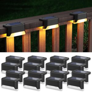 2024 Solar Light Outdoor for Home Garden Balcony Decoration led 2024 Solar Light Outdoor for Home Garden Balcony Decoration led Wall lamp Wall Fence Step Waterproof Light (Warm White) (6)