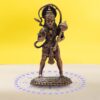 2.75-Inch Handmade Copper Hanuman Idol with Patina Antique Finish