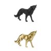 2X Nordic Wolf Figurine Wild Animal Model Crafts for Home Office Decor