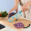 3-Piece Professional Kitchen Knife Set | Stainless Steel Blades with Non-Stick Color Coating | Ergonomic Non-Slip Handle | Chef, Utility & Paring Knives