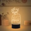 3D Illusion Anime LED Desk Table Lamp with Warm White Light & USB Powered | Anime Lover Gift | Birthday Gift for Anime Fans | Anime Home Decor Light (DragonBallZ369 (Goku))