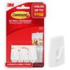 3M Command Micro Wall Hooks, Holds 225gms, No paint Damage, 3M Command Micro Wall Hooks, Holds 225gms, No paint Damage, Holds Strongly, Reusable, Adhesive hooks for wall, Multi-surface (White, 3 hooks, 4 strips)