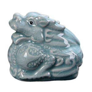 3xCeramics Tea Pet Cute Artcrafts Animal Sculpture for Bookshelf Cafe 3xCeramics Tea Pet Cute Artcrafts Animal Sculpture for Bookshelf Cafe Tea Room Dragon