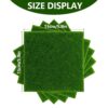 5 Pcs Artificial Grass for Decoration, Green Grass Mat for DIY Fairy Garden, Miniature Garden Decorations, Dollhouse Decoration, Indoor/Outdoor Miniature Gardening