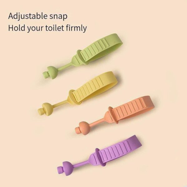 5 Pcs Silicone Toilet Seat Cover Lifter | Self-Adhesive Toilet Seat Holder | Hygienic Toilet Seat Lifter Clip for Bathroom Accessories – Multicolor