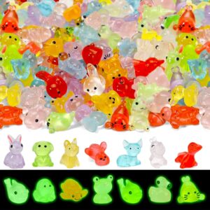 50 Pcs Miniature Toys, Garden Decoration Items Outdoor, Small Resin 50 Pcs Miniature Toys, Garden Decoration Items Outdoor, Small Resin Animals Variety Pack Luminous Miniature Farm Ocean Figures Tiny Resin Duck to Hide Garden Aquarium Dollhouse Office Home Decor