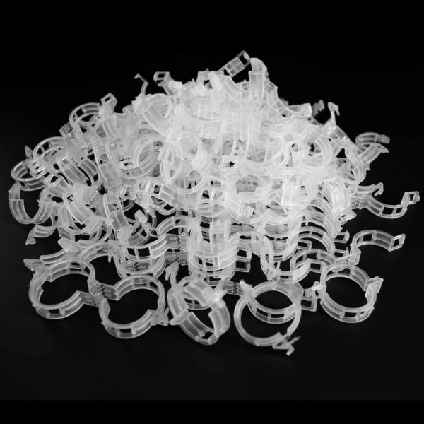 50 Pcs Reusable Garden Plant Support Clips – Tomato Trellis 50 Pcs Reusable Garden Plant Support Clips – Tomato Trellis Clips for Vines, Vegetables, Fruits & Flowers – Easy to Use Plant Trellis Clips for Healthy Growth in Home Garden & Greenhouse