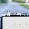5pcs Cat Car Accessories,PVC Cat Figurine for Cars Home Garden Decor,Car Decorations Interior Dashboard Accessories (Style 2)