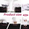 5pcs Cat Car Accessories,PVC Cat Figurine for Cars Home Garden Decor,Car Decorations Interior Dashboard Accessories (Style 2)