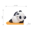 5xResin Panda Statue Model Toys Ornament Doll for Desktop Birthday Decor Yoga