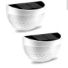 6 led Wall Decoration Solar Fence Lights Solar Lights for Decoration LED Waterproof Wireless Outdoor Lights for Garden, Fence, Patio Use Wall Solar Power Lamps (Pack of 2)