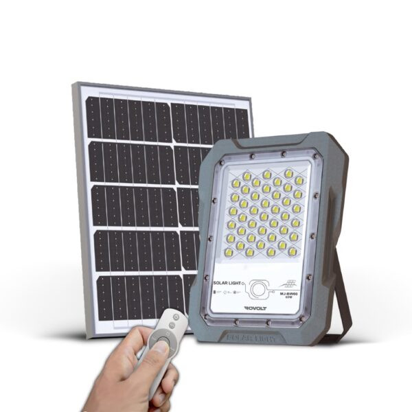 60 Watts LED Solar Flood Light with Remote Control & 60 Watts LED Solar Flood Light with Remote Control & Motion Sensor | Aluminium Water Proof Body | 6000 mAh LiFePO4 Battery Solar Security Flood Light | 1 Year Warranty