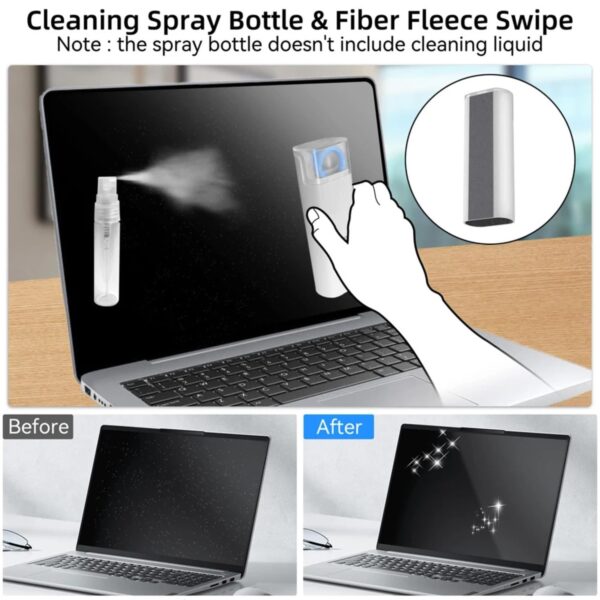 7 in 1 Multi-Function Laptop Cleaning Brush/Keyboard Cleaning kit/Gadget Cleaning kit Gap Duster Key-Cap Puller for Laptop,Monitor,Keyboard and Earphones with Spray Bottle