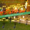 8 LED Solar Firefly Plug-in Ground Lamp BIS Approved Lights Decoration Lighting for Garden Home Patio Lawn Outdoor Yard Backyards Pathways Campgrounds. (1)