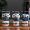 A to Z Hub Owl Garden Statues,Set of Assorted Styles, Decorative Figurines for Home and Outdoor Spaces Garden-Patio,Living Room,Gift,Children's Room,Home Office,Yoga-Meditation Space,Entrance Hall